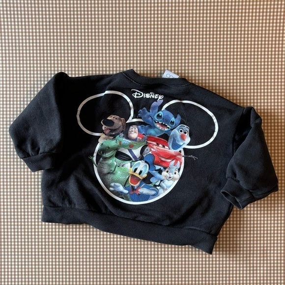Zara Disney 100 Years of Wonder pullover baby sweatshirt. Olaf-Donald-Stitch-Rex - Picture 2 of 11